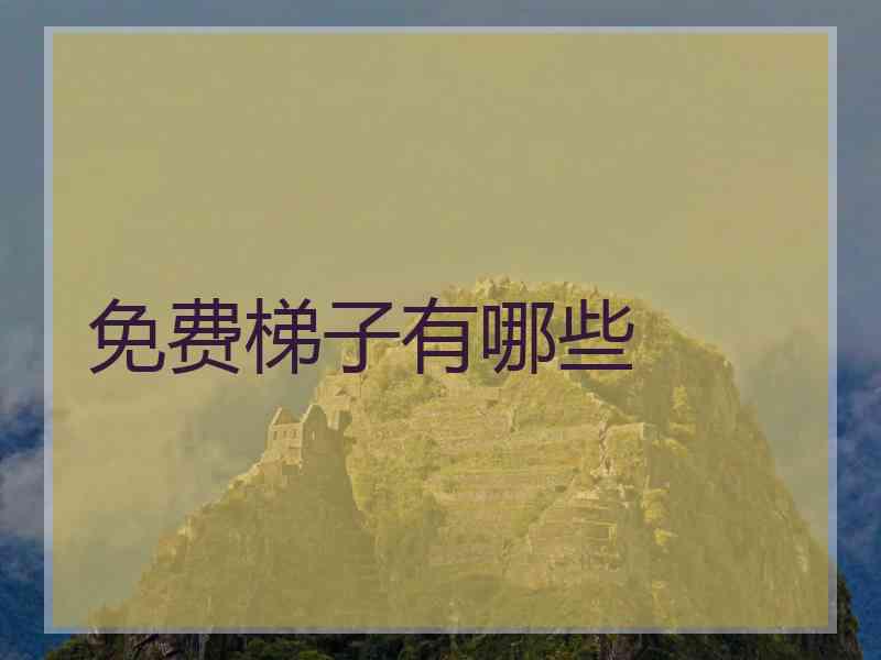 免费梯子有哪些 免费梯子有哪些