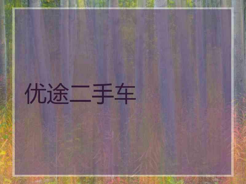 优途二手车 优途二手车