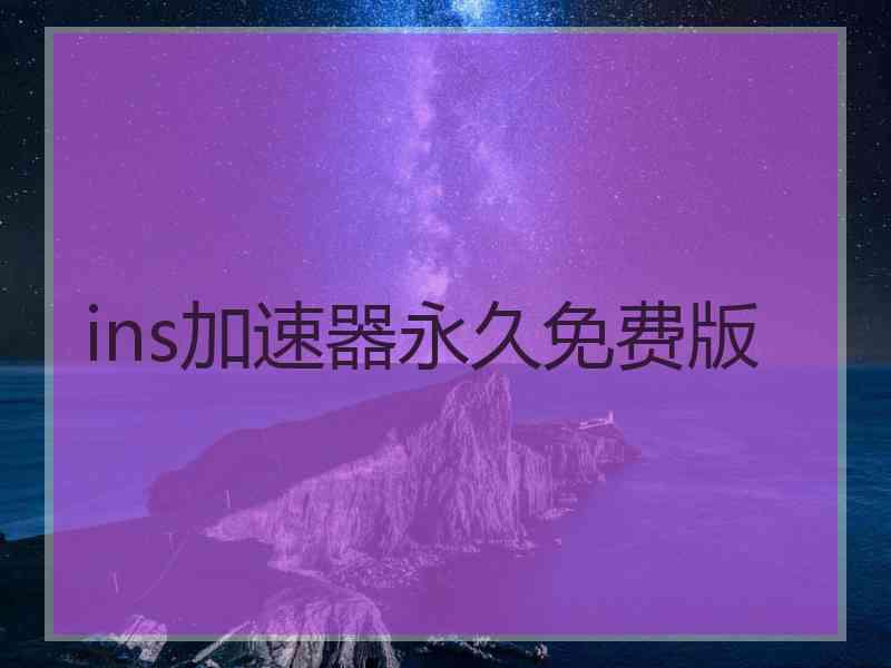 ins加速器永久免费版