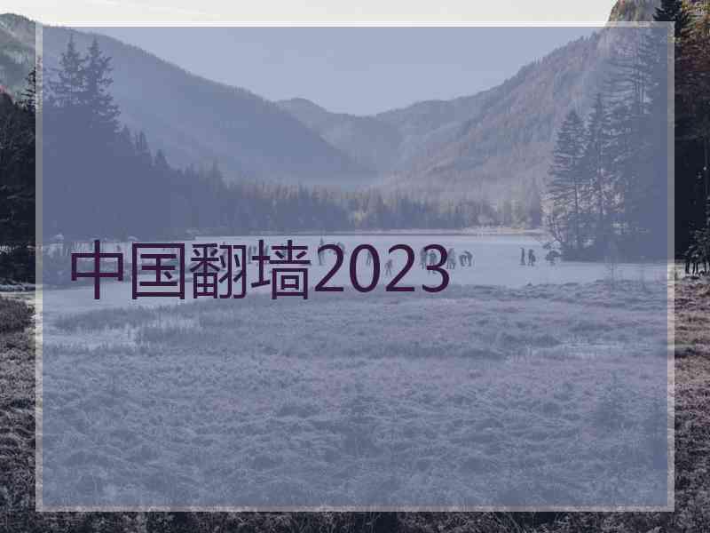 中国翻墙2023 中国翻墙2023