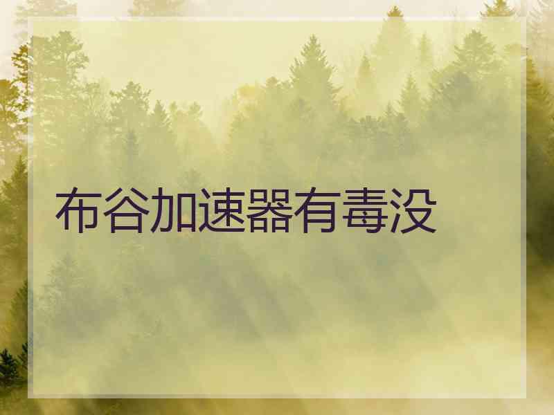 布谷加速器有毒没