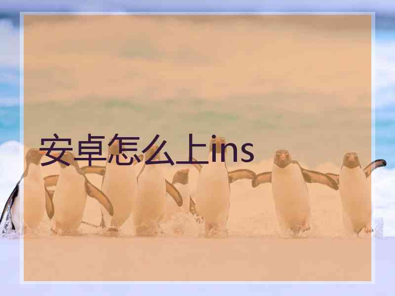 安卓怎么上ins