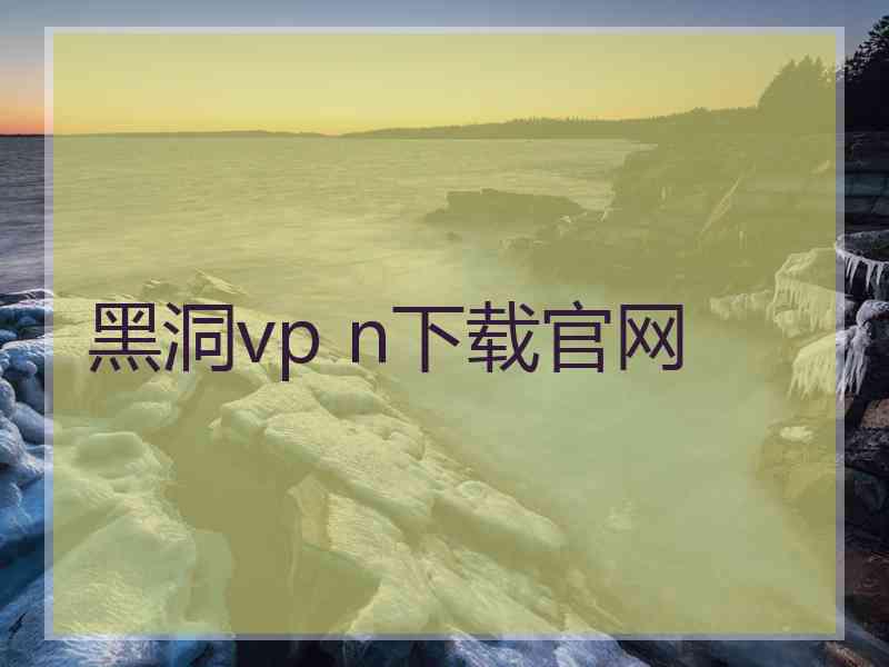 黑洞vp n下载官网