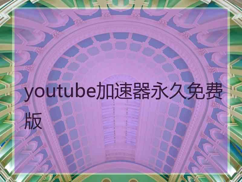 youtube加速器永久免费版