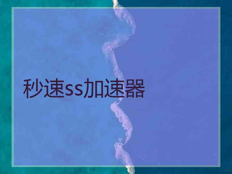 秒速ss加速器