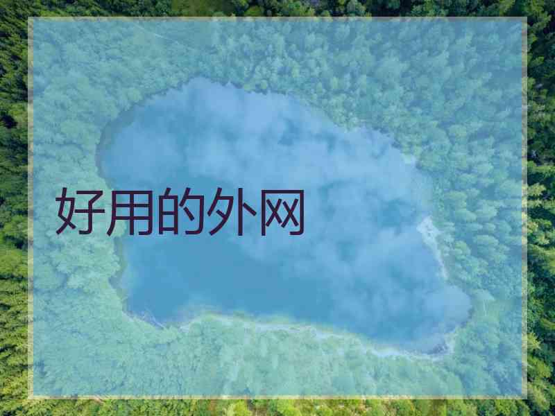 好用的外网