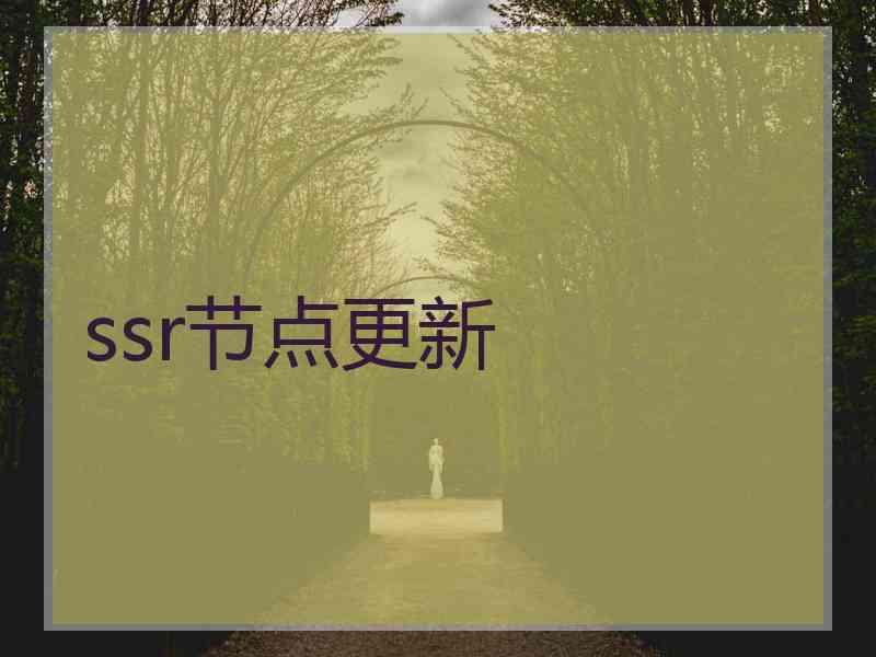 ssr节点更新