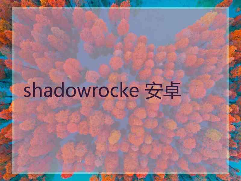 shadowrocke 安卓