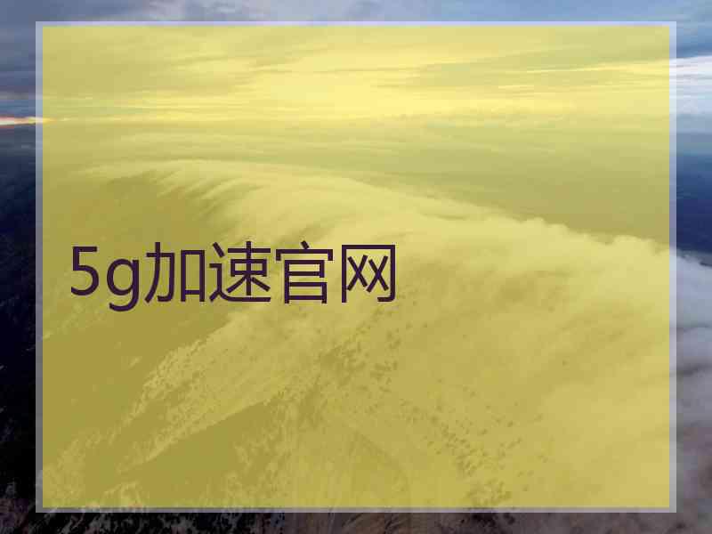 5g加速官网
