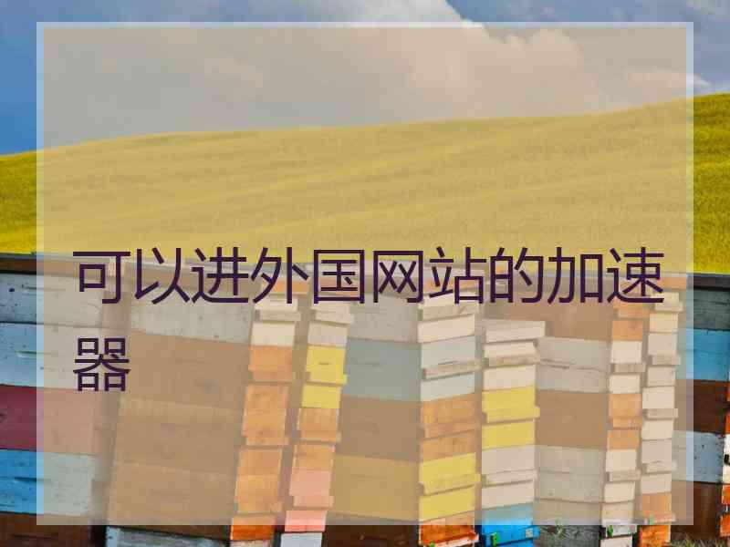 可以进外国网站的加速器