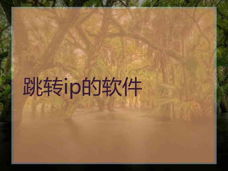 跳转ip的软件