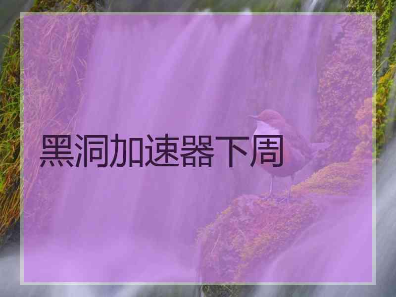 黑洞加速器下周