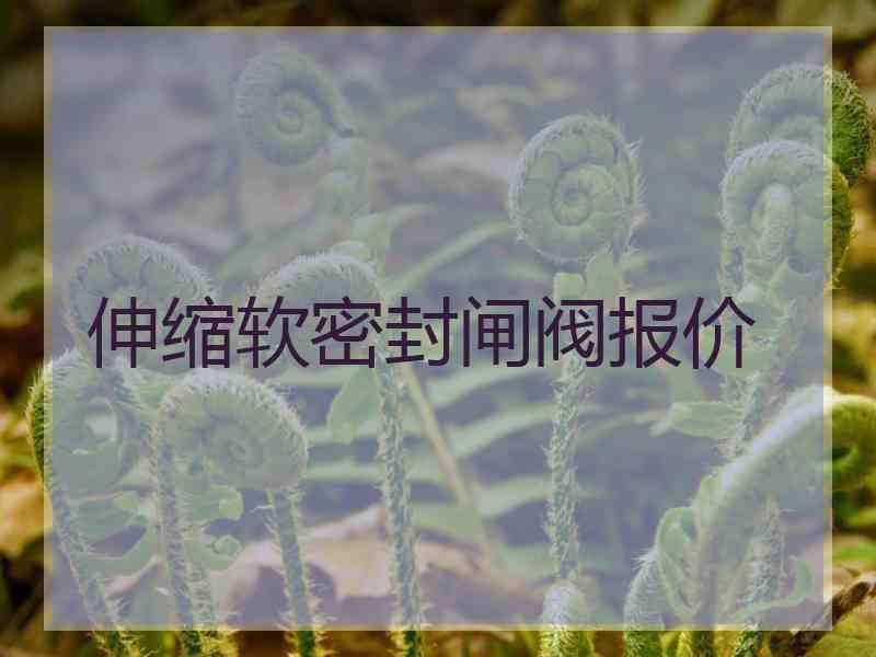 伸缩软密封闸阀报价