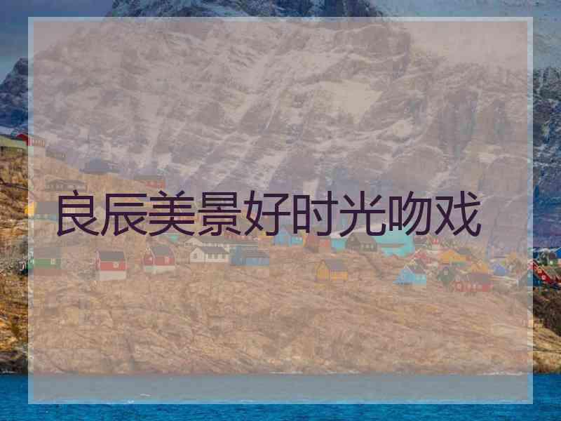 良辰美景好时光吻戏