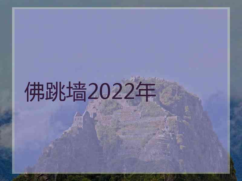 佛跳墙2022年