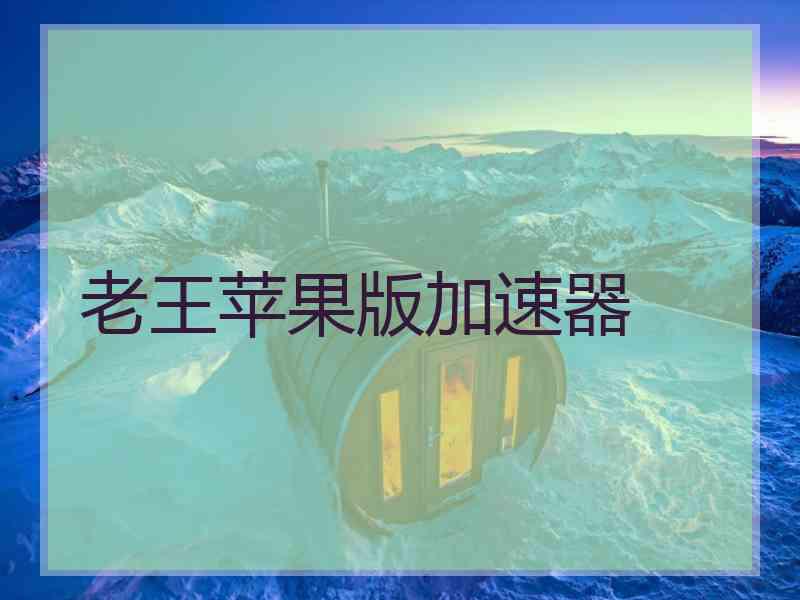 老王苹果版加速器